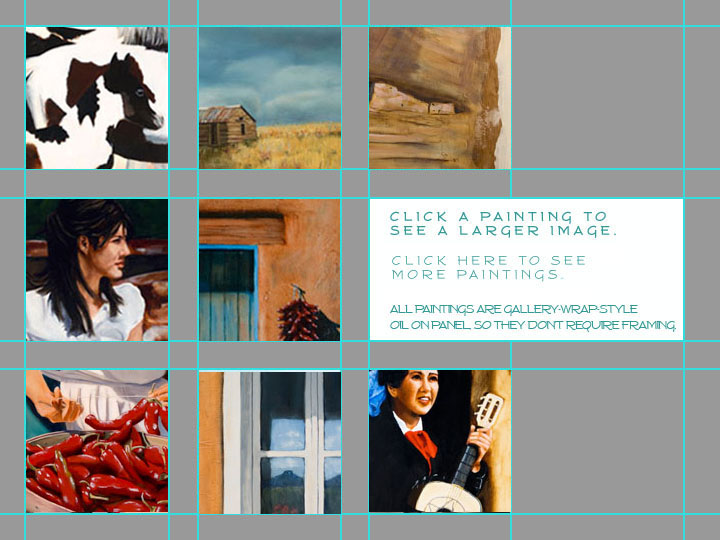 selection of 8 different paintings